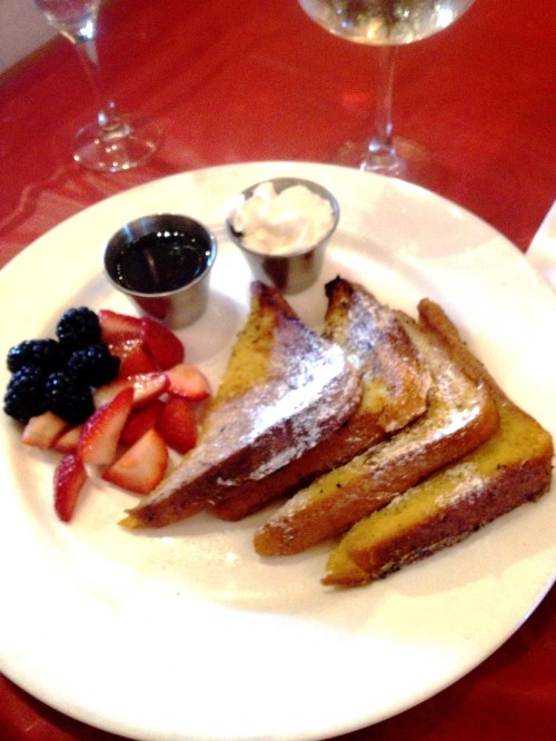 I know this looks like ordinary french toast, but its actually some of the best french toast in the world.